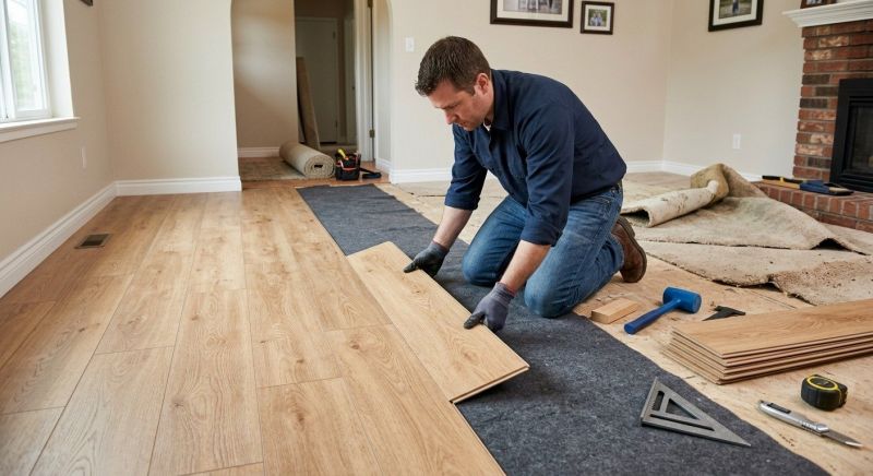 Laminate Floor Remodeling in Monroe Township, NJ
