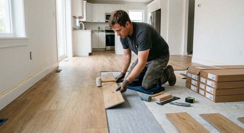 Vinyl Plank Floor Installation in Monroe Township, NJ