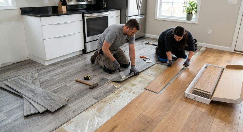 Vinyl Tile Replacement in Monroe Township, NJ