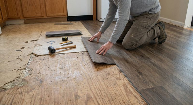 Vinyl Tile Replacement in Monroe Township, NJ